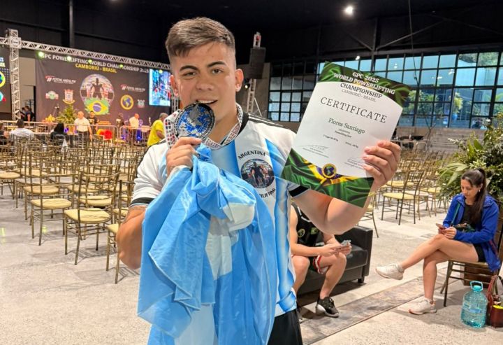 Santiago Flores, el nuevo campeón mundial de levantamiento de pesas