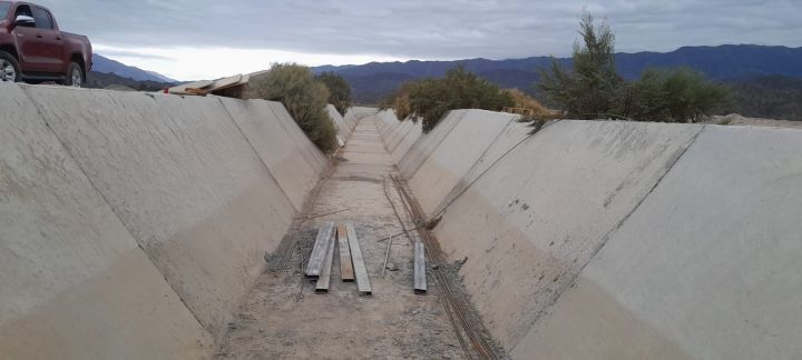 Avanza la obra del canal del norte en Jáchal