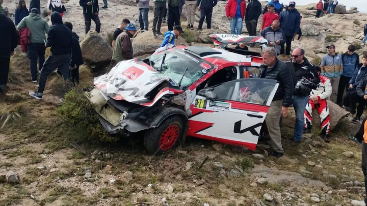 Un accidente obligó a frenar y suspender el Rally Codasur