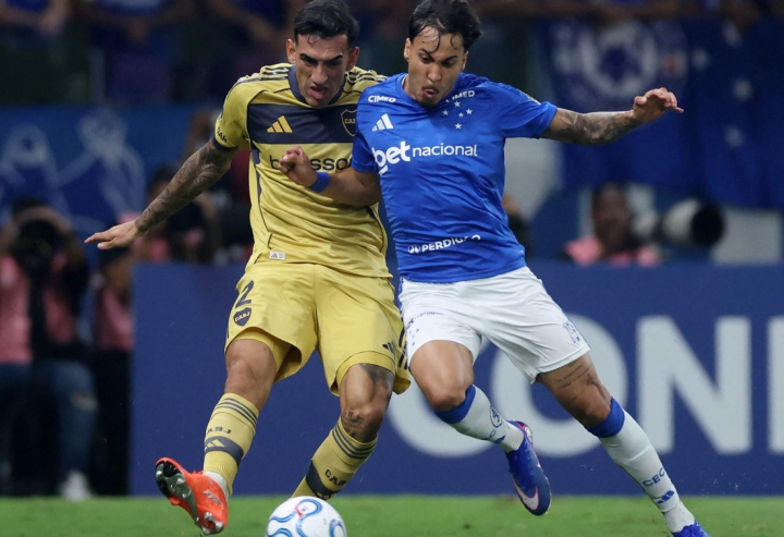 Con uno menos Boca empata en Brasil