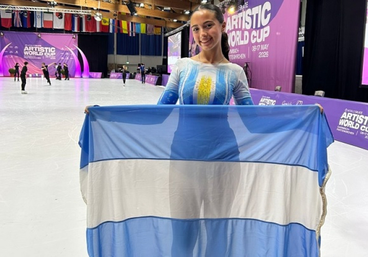 Con apenas 14 años, Joaquina De La Torre deslumbra en Alemania ante las mejores patinadoras del mundo