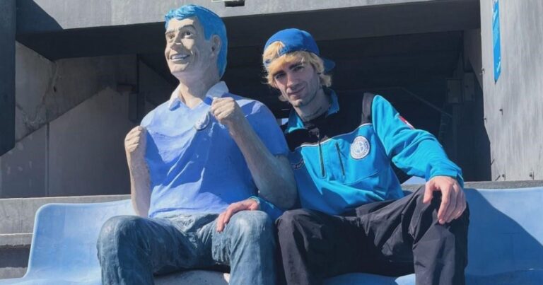El corazón dividido del hijo de Rodrigo: hincha de River, pero el cariño por Belgrano por su papá