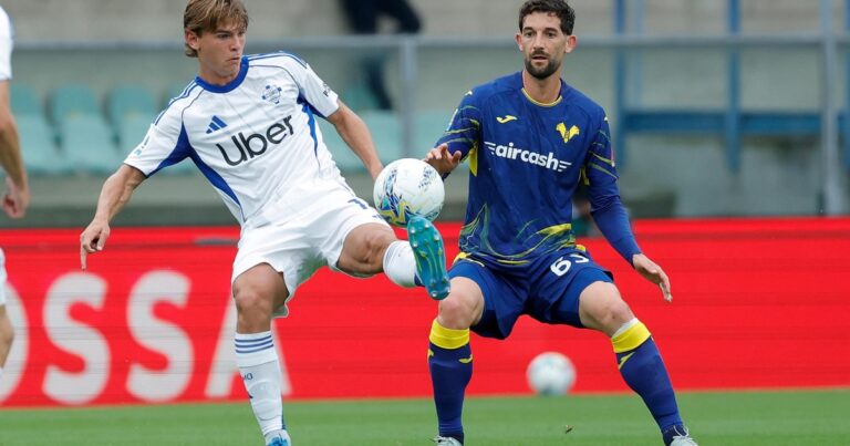 El Como de Nico Paz y Perrone no puede ante el Hellas Verona