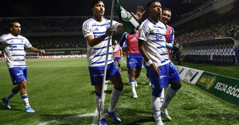 Cruzeiro, antes de visitar a Boca por la Libertadores: empate frente al puntero Palmeiras con todos titulares