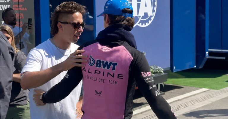 El encuentro entre Colapinto y una figura de MotoGP: "Perdí una apuesta y fui a buscarlo"