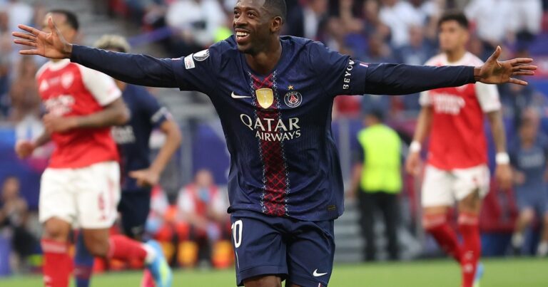 Tras ganar la Champions, Dembélé se sumó a la concentración de Francia