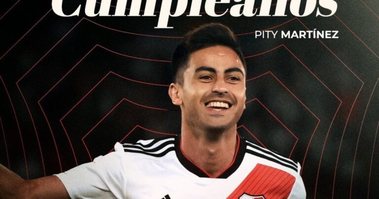 El Súper saludo de River al Pity Martínez: "El de una corrida inolvidable..."
