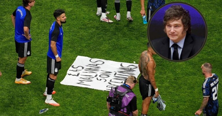 Qué dijo Javier Milei sobre la bandera de Malvinas y por qué no viaja a la final