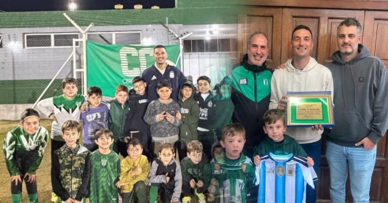 El reconocimiento especial del club de Pujato a Lionel Scaloni: "La humildad y el orgullo por sus raíces"