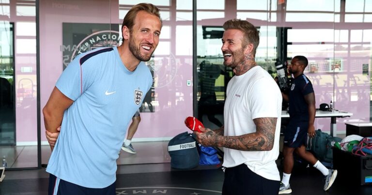 Los elogios mutuos entre Kane y Beckham en la intimidad de Inglaterra, el próximo rival de Argentina