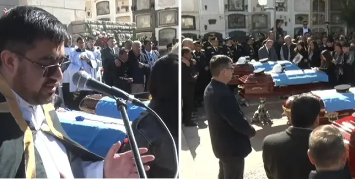 Con el corazón quebrado, San Juan despidió a quienes dieron su vida en servicio