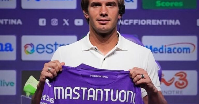 Franco Mastantuono fue presentado en Fiorentina: “Elegí este club porque...”