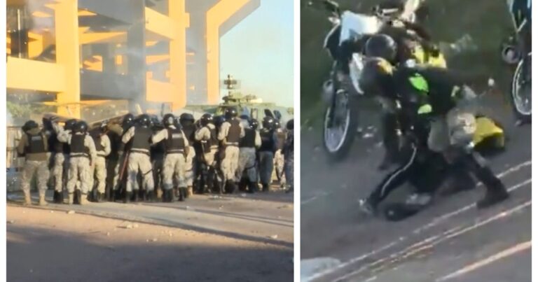 Violencia tras el clásico uruguayo: represión, detenidos y cuatro agentes heridos