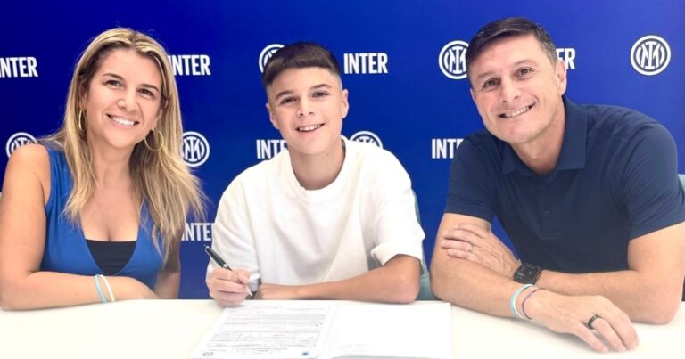 El hijo del Pupi Zanetti firmó su primer contrato con el Inter