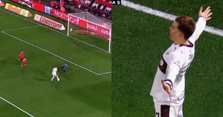 Video: el error de Rey y el gol de Mainero con festejo a lo Cristiano Ronaldo