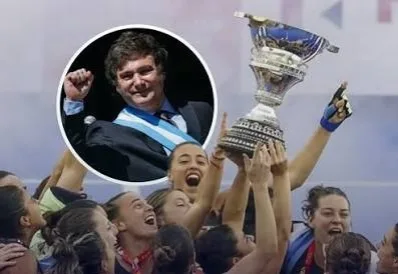 “¡Vamos Leonas carajo!”: el festejo de Milei por el título mundial de Las Leonas