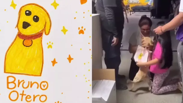 Una nena dibujó a su perro para buscarlo tras el terremoto y logró reencontrarse con él
