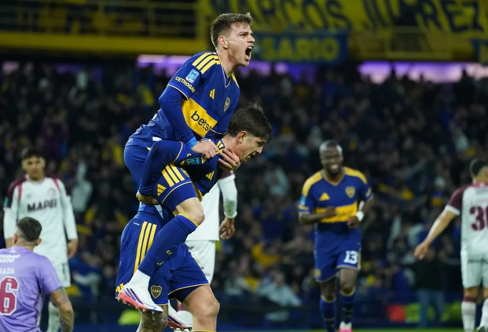 Boca lo ganó sobre el final y dejó a Lanús con las manos vacías