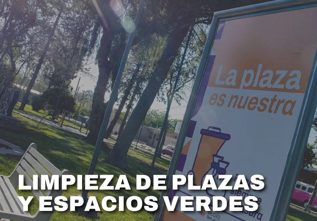 La Ciudad continúa con la limpieza y mantenimiento de plazas y espacios verdes del sector sur