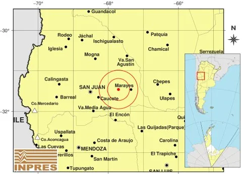 Otro sismo a escasa profundidad se sintió en San Juan