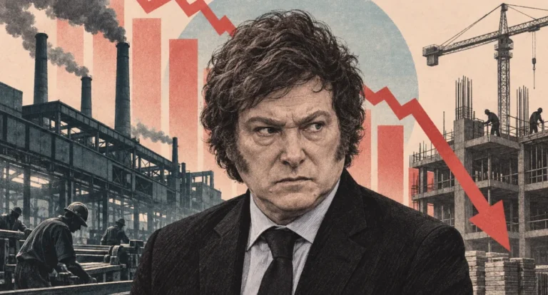 Martes negro para Milei: se desplomaron la industria y la construcción y economistas cercanos al Gobierno ya piden cambios