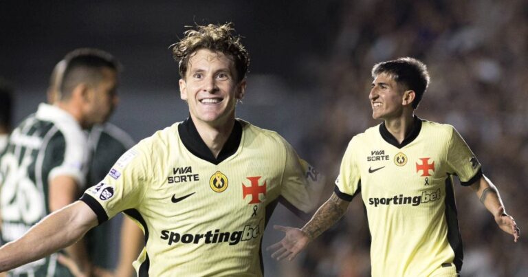 Con Boca en el horizonte: festejos de Colidio y Lescano en la goleada clave de Vasco da Gama en Brasil