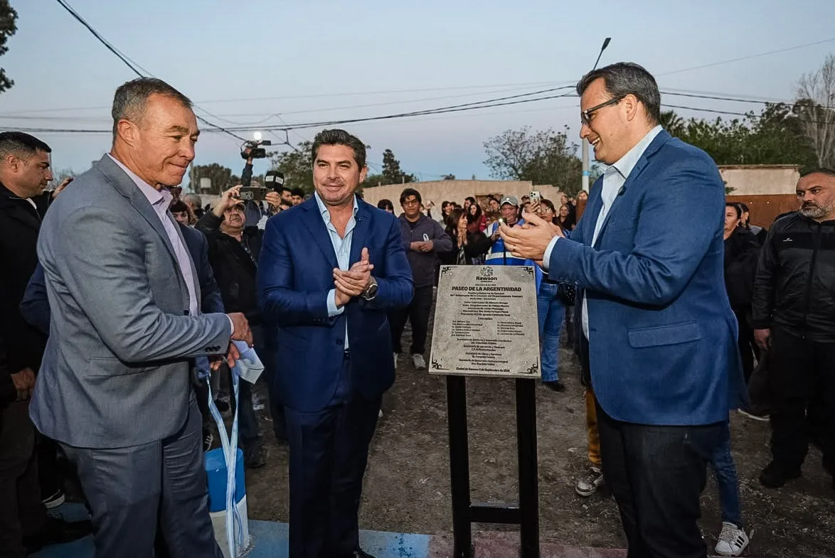 Orrego celebró los 84 años de Rawson con el anuncio de una pavimentación clave