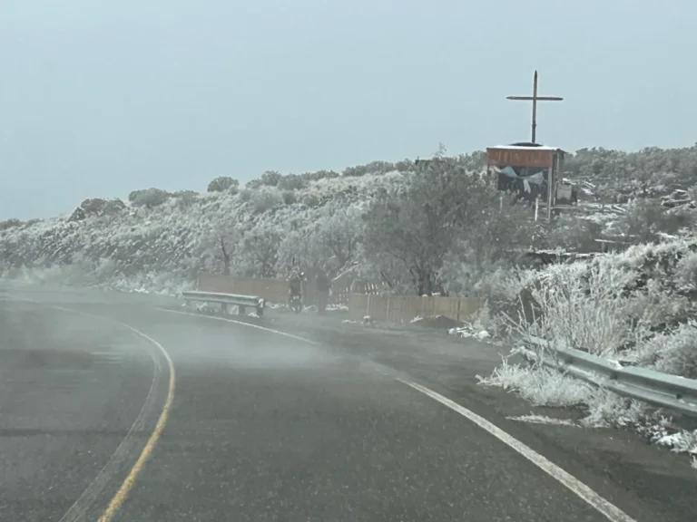 Vialidad Nacional emitió un alerta por hielo, aguanieve y niebla en las rutas de San Juan