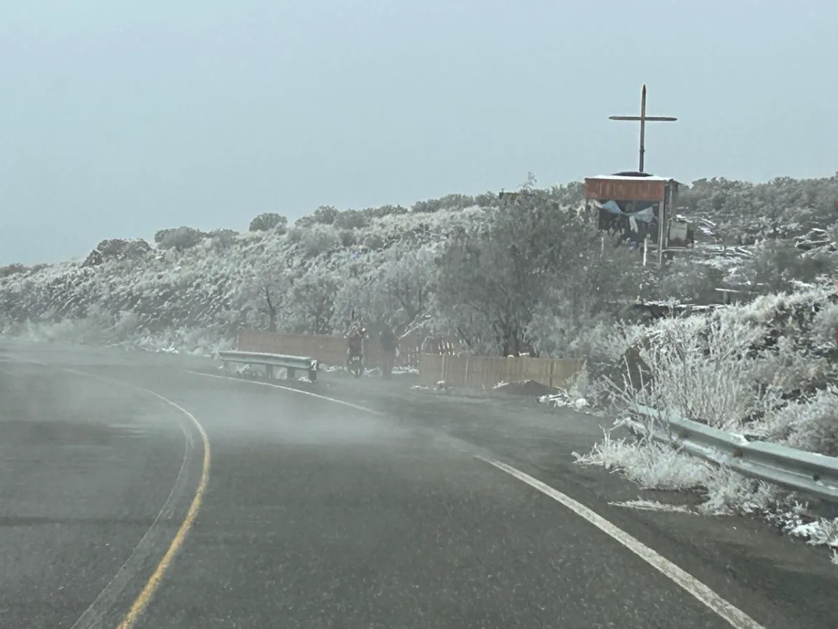 Vialidad Nacional emitió un alerta por hielo, aguanieve y niebla en las rutas de San Juan