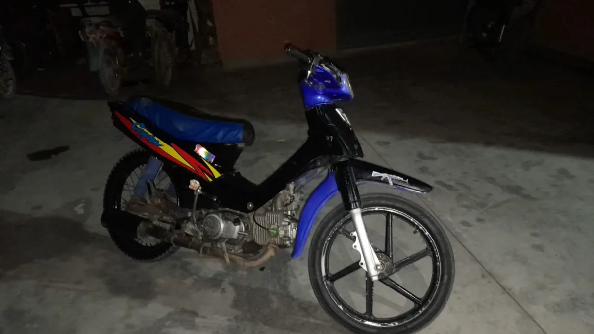 Buscaban una moto hace 9 años y la encontraron circulando por Sarmiento