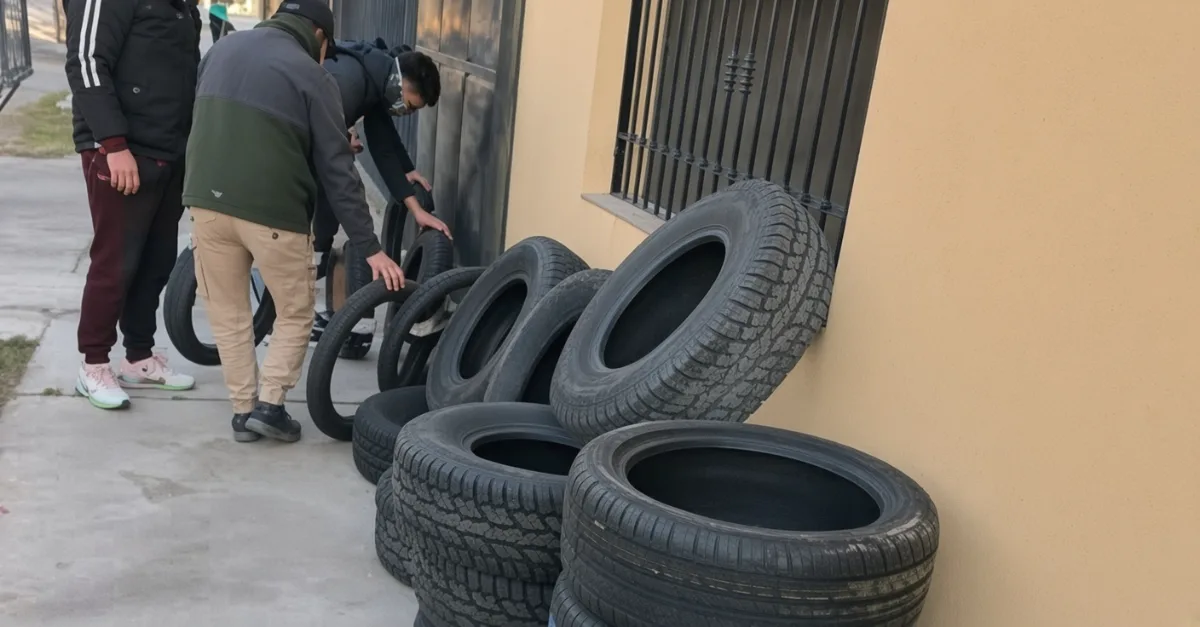 Detuvieron a un cabo acusado de robar cubiertas del taller policial