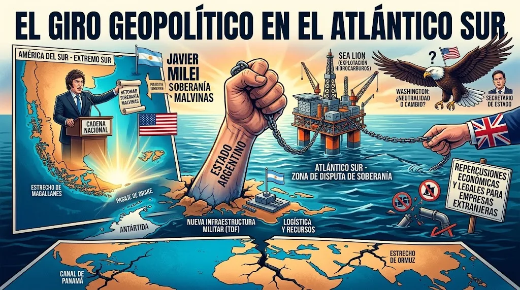 Ocampo respaldó la ofensiva de Milei por Malvinas: “Fue un punto de inflexión contundente”