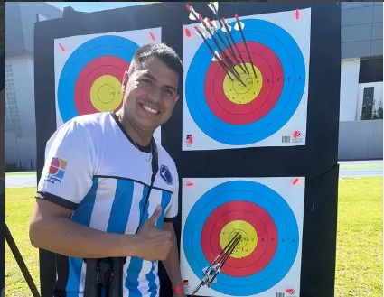 El sanjuanino Lucas Garcés ganó la medalla de plata en tiro con arco