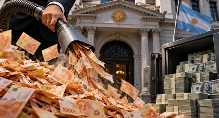 "No hay plata": el Banco Central retiró 8 de cada 10 pesos que emitió para comprar dólares