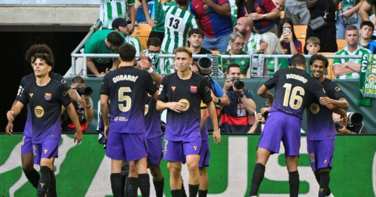 Con un golazo de Lamine Yamal, Barcelona goleó al Betis de Lo Celso
