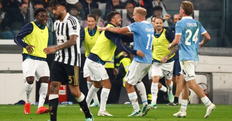 Lazio goleó a la Juventus de Nico González y comparte la punta de la Serie A con Inter
