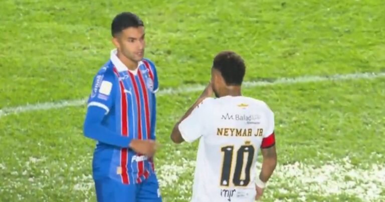 La sanción que recibió Neymar por taparse la boca en una discusión