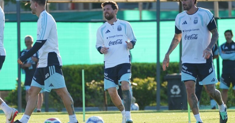 Video: el último entrenamiento de Messi con la Selección Argentina