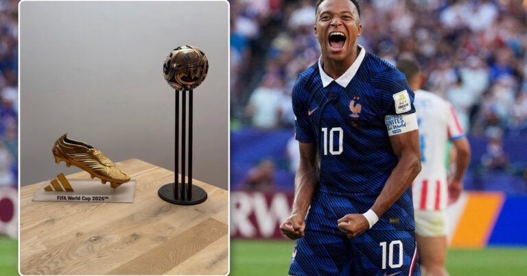Llegaron los premios: Mbappé mostró la Bota de Oro y el Balón de Bronce que ganó en el Mundial 2026