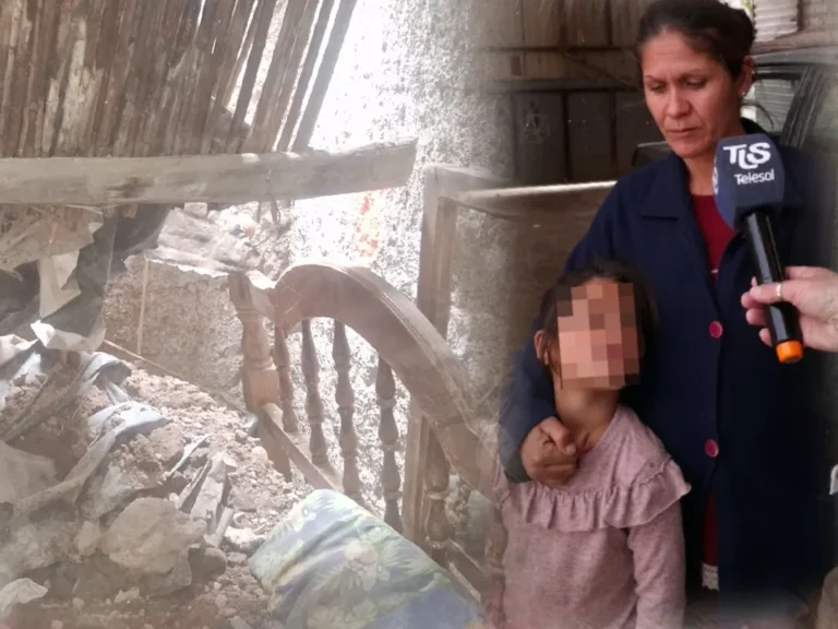 “La nena estaba tapada de tierra”: se le desplomó el techo encima y ahora pide ayuda para reconstruir su casa