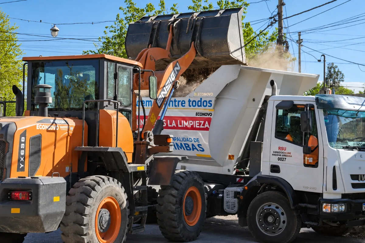 Chimbas intensifica los operativos de limpieza, desinfección y mantenimiento de acequias
