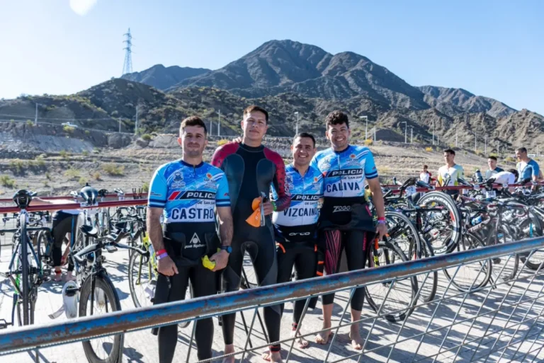 La Policía de San Juan dijo presente en el Ironman 2026