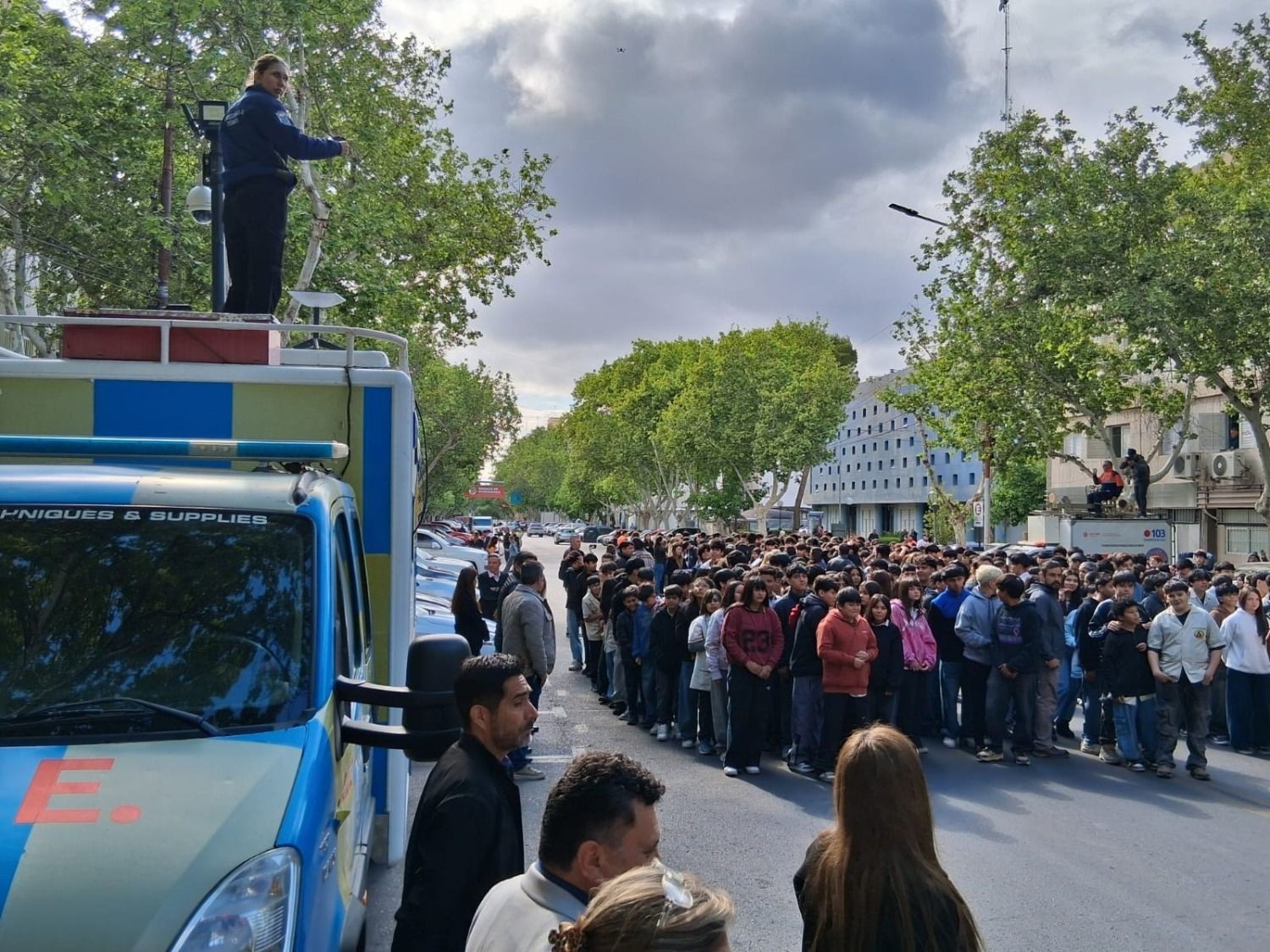 Así fue la evacuación de las escuelas sanjuaninas en el primer turno del simulacro