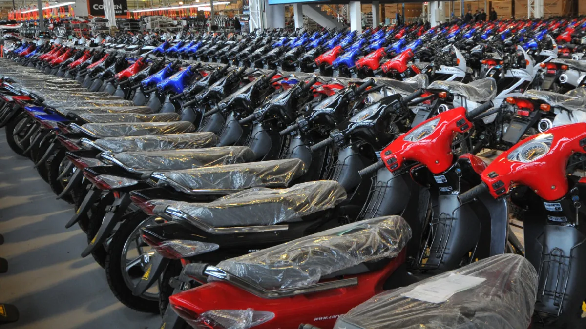 El patentamiento de motos creció 35,1% en septiembre y superó las 80.000 unidades