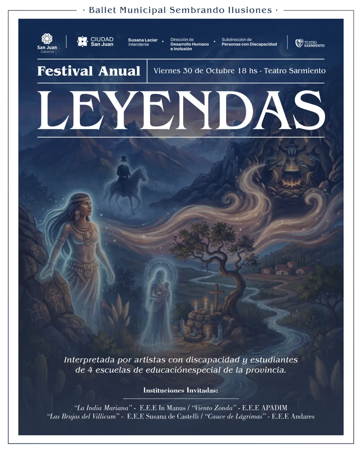 El Ballet Municipal Sembrando Ilusiones presenta su Festival Anual “Leyendas” en el Teatro Sarmiento