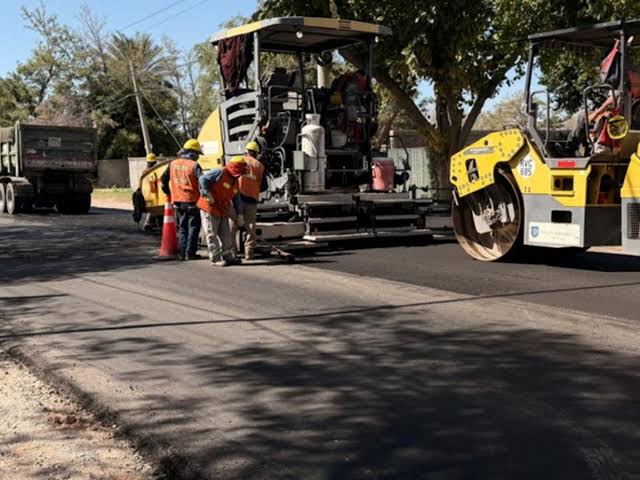 Avenida Alem: continúan las obras de repavimentación en Capital