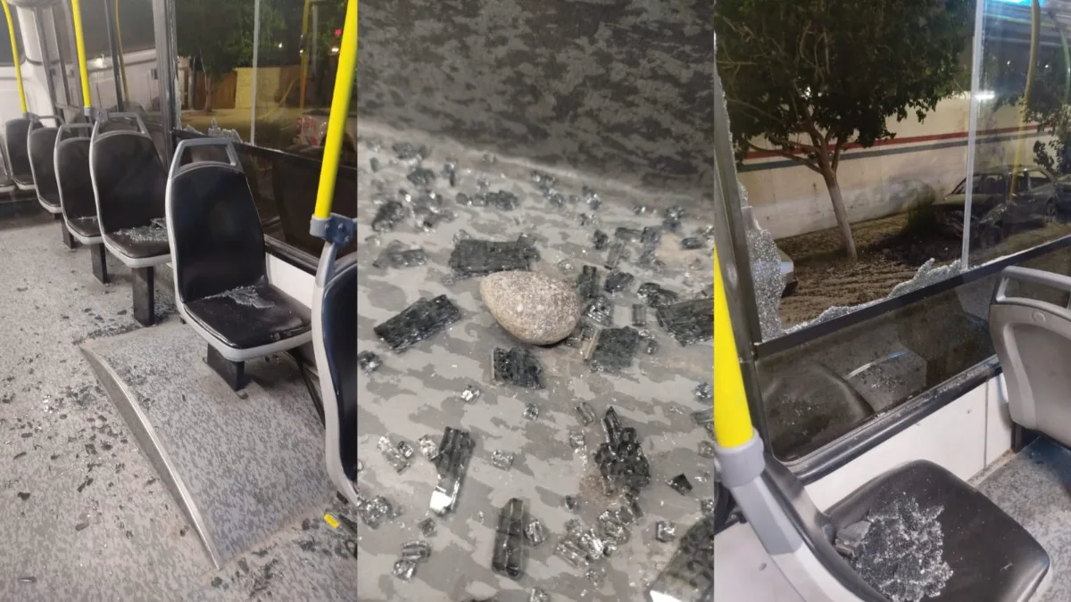 Volvieron a atacar a piedrazos a un colectivo de la Línea 404 en la misma zona de Chimbas